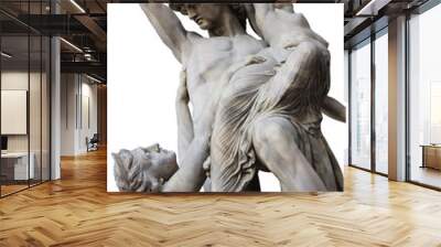 Isolated shoot for old marble renaissance female greek mythology sculpture scene in florence Wall mural