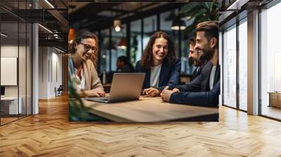 Group people on business meeting discuss a new investment plans Wall mural