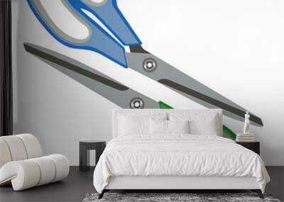 the two scissors. Wall mural