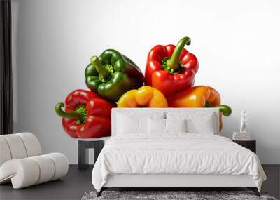 bell pepper isolated on transparent background Wall mural