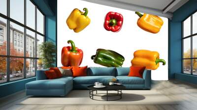 bell pepper isolated on transparent background Wall mural