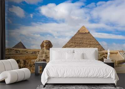 Giza Pyramids in Cairo - Egypt Wall mural