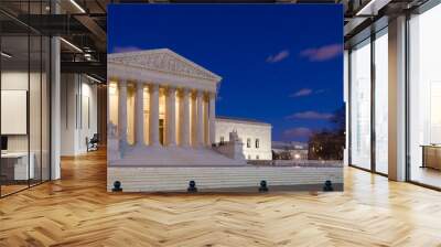 U.S. Supreme Cout Building at night - Washington D.C. United States of America Wall mural