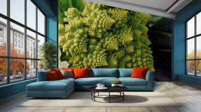 A close up of romanesco cauliflower Wall mural