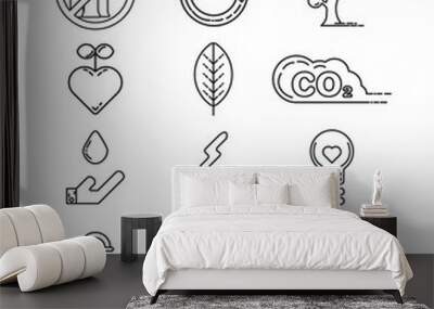 environment icon Wall mural