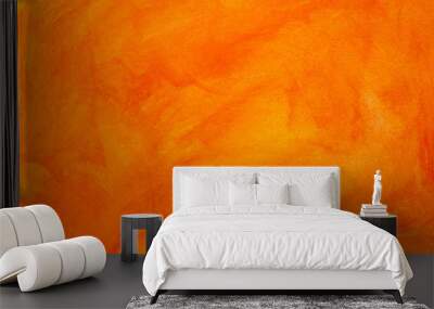 abstract orange watercolor background Wall mural