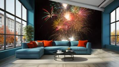 Fireworks closeup Wall mural