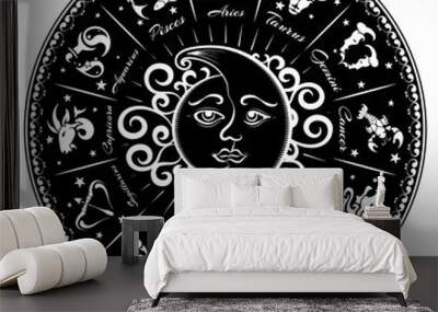 Zodiac signs Wall mural