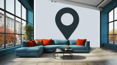 Location pin vector icon Wall mural