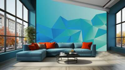 Abstract geometric banner Wall mural