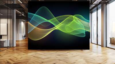 Modern wave abstract background design element - curves banner Wall mural