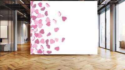 wave of love hearts illustration - valentines day design banner Wall mural