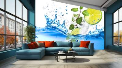 Fresh splash mojito   Wall mural