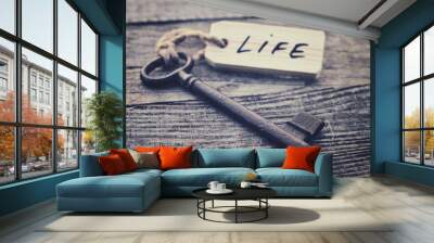 Key and label Wall mural