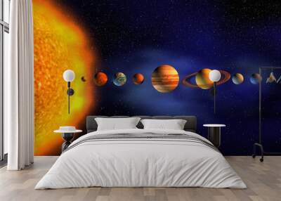 Solar system Wall mural