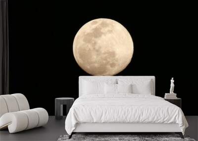 full moon over black Wall mural