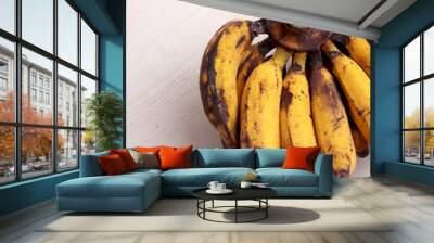 banana fruit yellow sweet food delicious tropical color organic vitamin ingredient snack health diet Wall mural