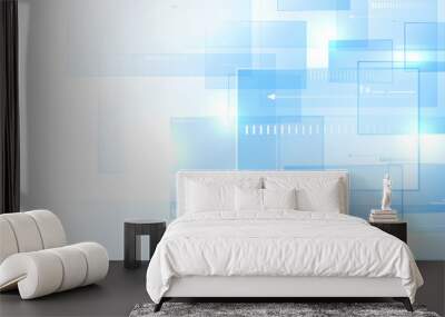 Blue modern background Wall mural