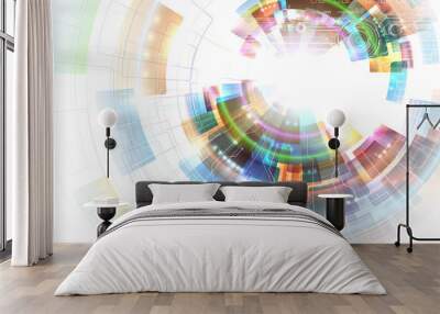 Colorfull abstraction. Wall mural