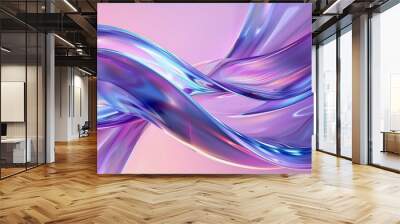 Dynamic and vibrant abstract background with fluid lines and vivid colors
 Wall mural