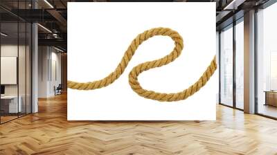 Brown cotton rope curl Wall mural