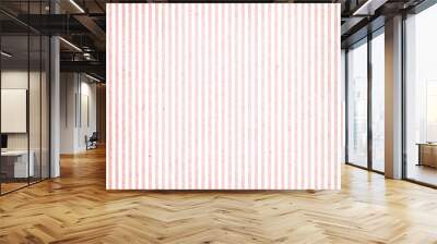 Pink and white striped pattern Wall mural