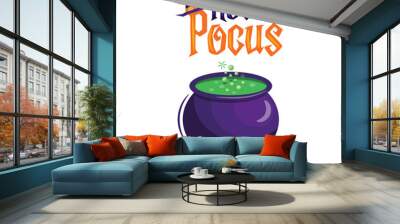 Hocus pocus illustration vector perfect for halloween Wall mural