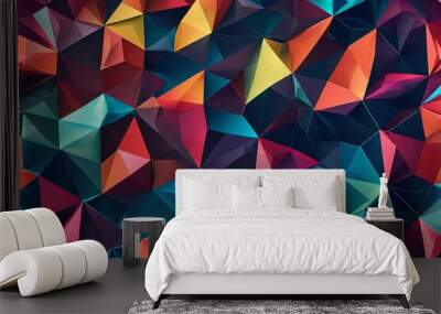 Abstract polygonal background  Wall mural