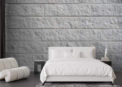 Gray and rough concrete brick wall. Concrete block wall background and texture. Wall mural