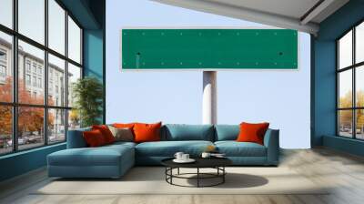 american empty street name sign Wall mural