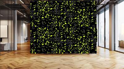 Trendy neon camouflage pattern for army. Proxy camouflage military pattern, luminescent texture for fashion design Wall mural