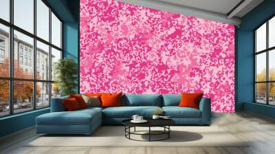 vector camouflage pattern for clothing design. Pink camouflage military pattern Wall mural