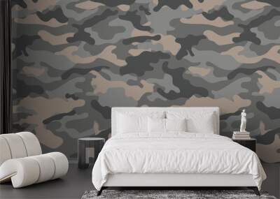 Vector camouflage pattern for clothing design. Trendy camouflage military pattern Wall mural