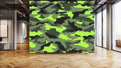 vector camouflage pattern for clothing design. Trendy camouflage military pattern Wall mural