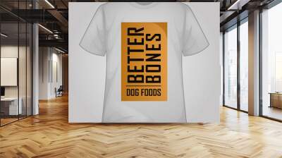 dog foods tshirt design for dog lover | stock.adobe Wall mural