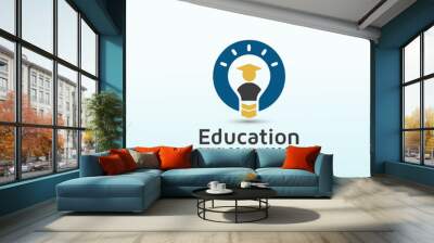 Graduate School Logo design template Wall mural