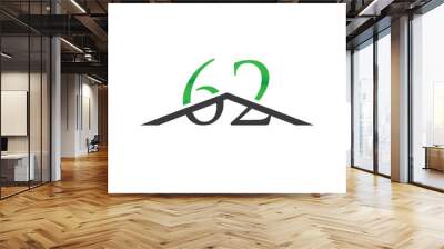 62 green initial
 Wall mural