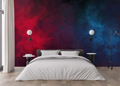 Colorful abstract background.red and blue	 Wall mural