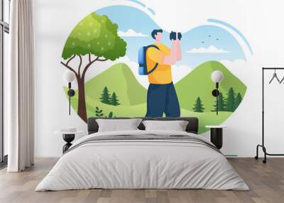 Adventure Tour or Vacation Design Wall mural