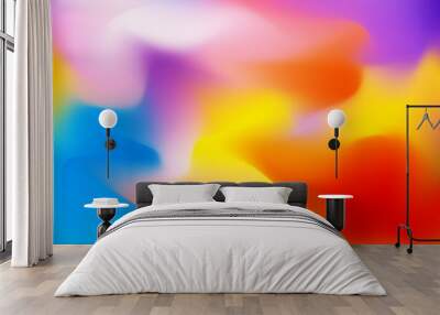 abstract background template color gradation mesh Vector eps Wall mural