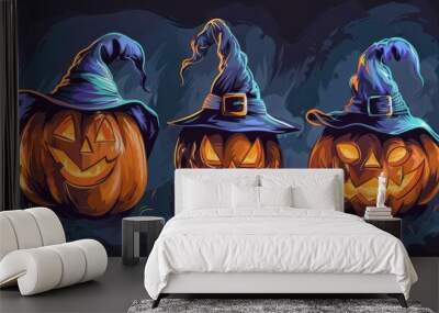 Halloween Background Wall mural