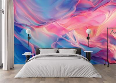 abstract wave painting Wall mural