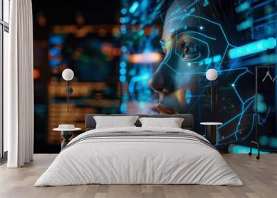 advertisement hologram technology Wall mural