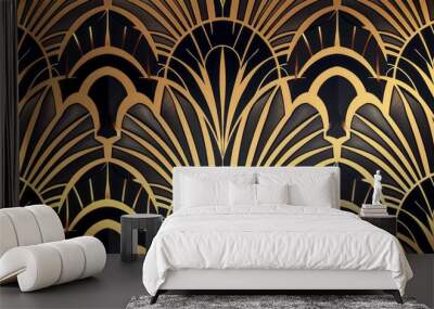 Art deco pattern background  Wall mural