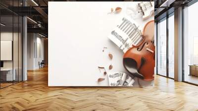 international music day background concept with space for text Wall mural