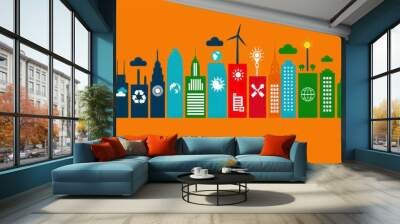 Sustainable development goals. SDGs. World Environment Day background concept Wall mural