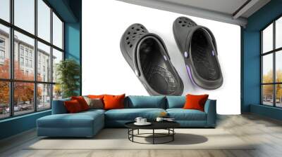 Crocs classic clogs on the white Wall mural