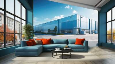 Logistics distribution center, Retail warehouse. Wall mural