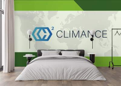 climance business card Wall mural