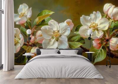 Apple tree blossoms Wall mural